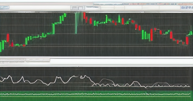 交易者分析 MACD 指標與設置的概念藝術