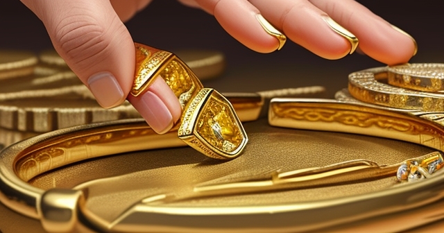 真金與假金的特寫對比