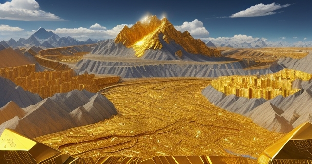 世界地圖強調黃金產量