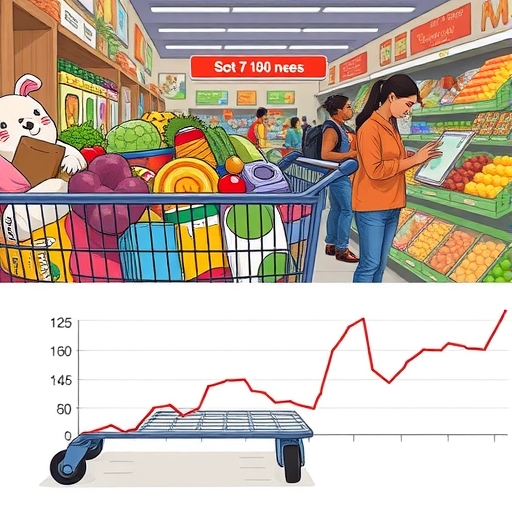 一個顯示通膨率逐年下降的經濟圖表