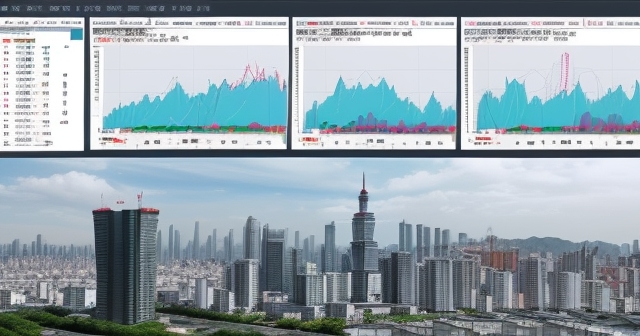 台北城市天際線與市場圖表
