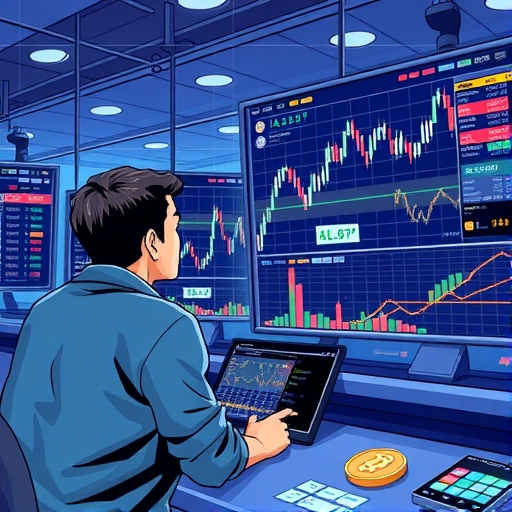 一個有著價格趨勢圖的去中心化金融平台