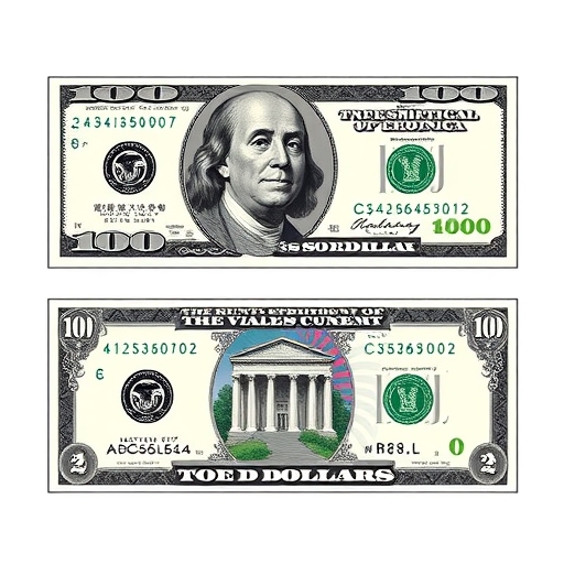 美國貨幣設計演進過程的示意圖