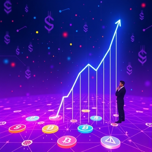 一位深思的投資者正在分析加密貨幣趨勢