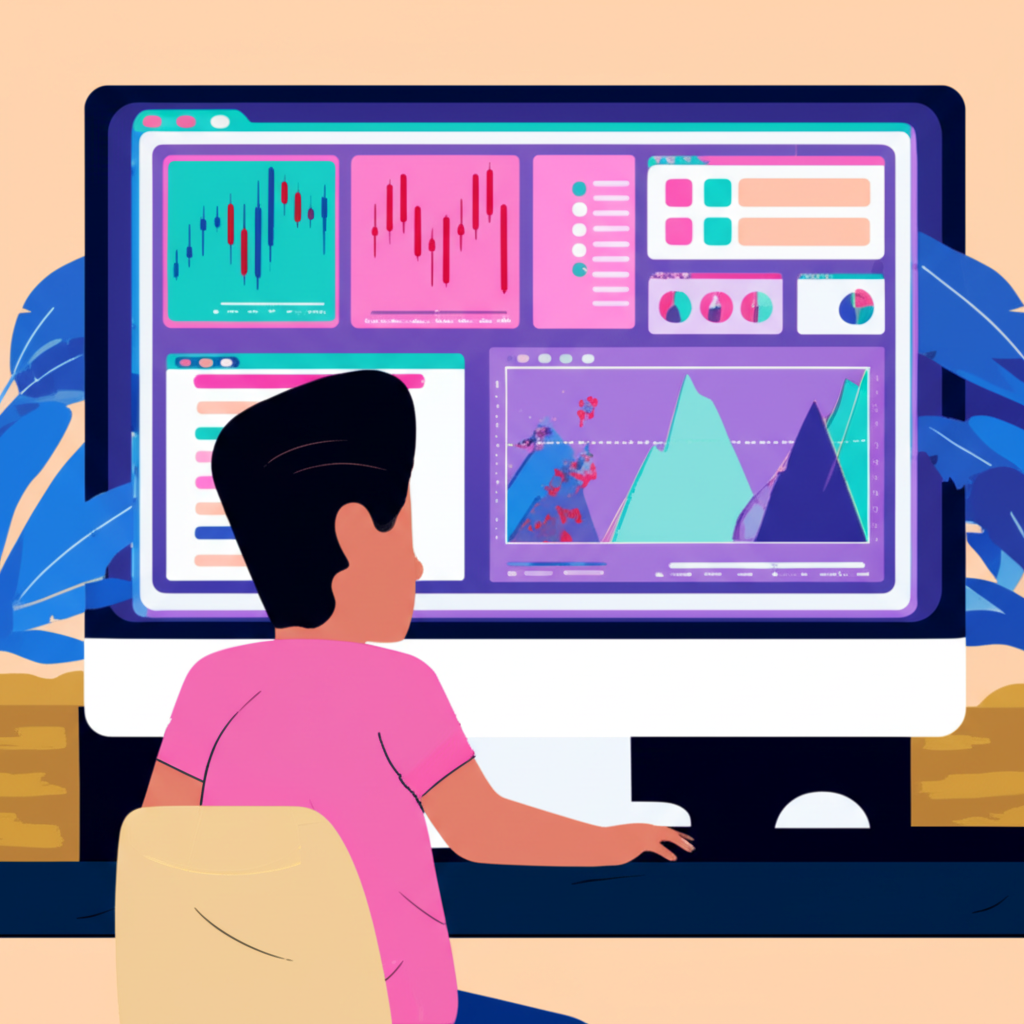 一台蘋果裝置的網頁瀏覽器中顯示MetaTrader 4網頁交易平台。