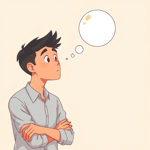 一個人正在思考數據與資訊的整合