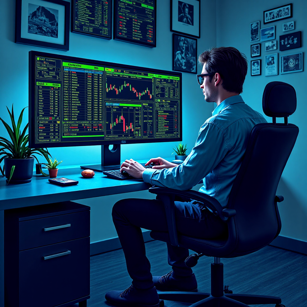 交易平台上設定槓桿的圖示,顯示控制滑桿和數據面板