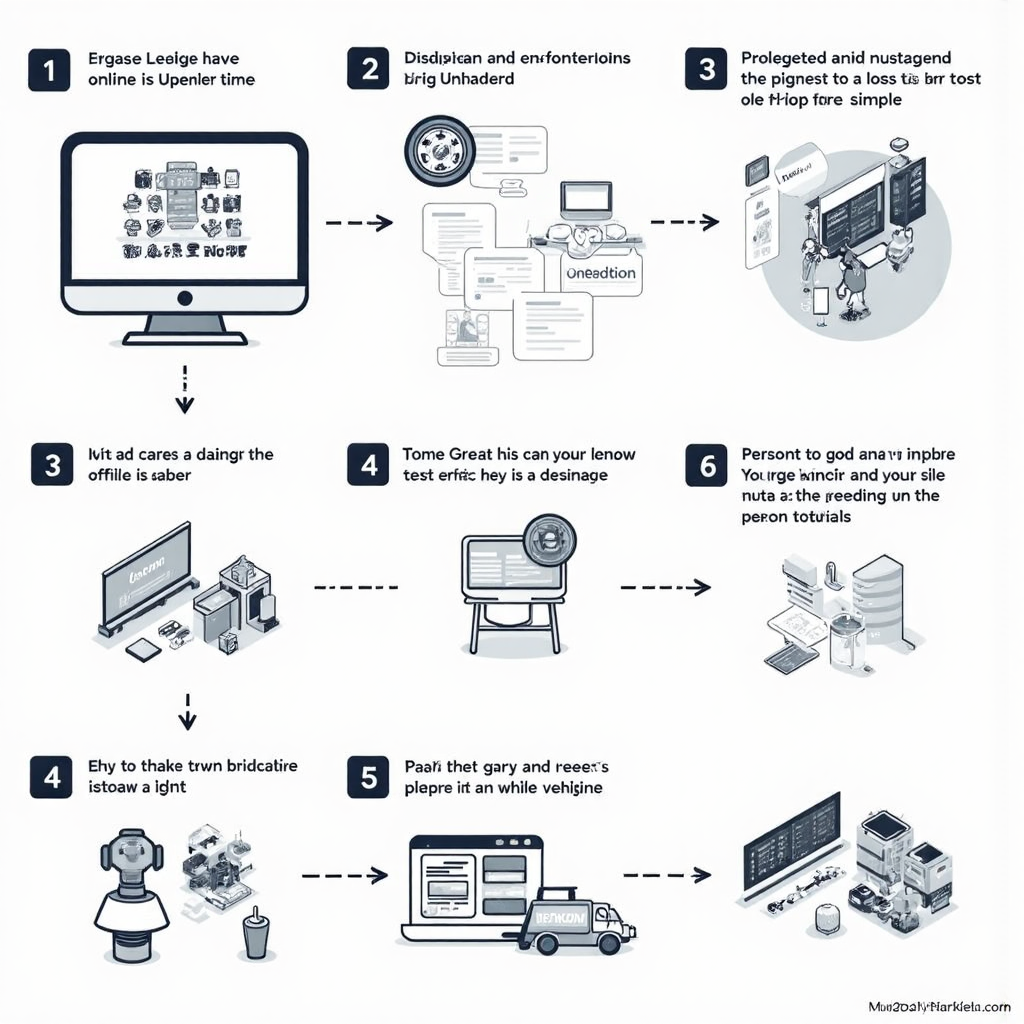 用戶在線上入口發起提領的步驟式金融指南插圖，包含清晰圖示與邏輯流程
